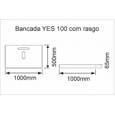 80.80 - BANCADA YES 100 BRANCA (VDO C/RASGO BCO C/BOLAS PTA)