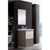 98.98 - TOUCADOR BLU 60 C/ LAVATÓRIO (C/ BASE) GRIGIO (C/ GAVETAS BRANCAS)