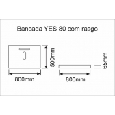 78.78 - BANCADA YES 80 PRETA (VDO C/RASGO PTO C/BOLAS BCA)