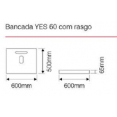 118.118 - CONJUNTO PARA BANHEIRO YES 60 - ANTIQUE (C/ CUBA DUNA BRANCA)