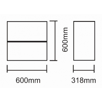 58.58 - ARMÁRIO AÉREO FIT 60 PRETO - (SEM PORTA)