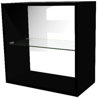 58.58 - ARMÁRIO AÉREO FIT 60 PRETO - (SEM PORTA)