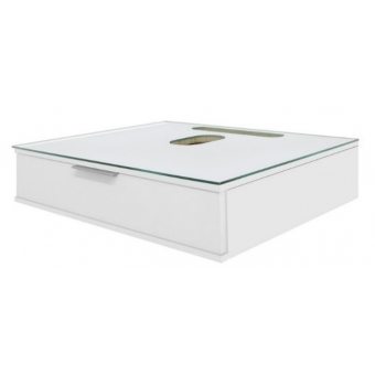 128.128 - BANCADA BLU 60 BRANCA(VDO C/RASGO BCO C/BOLAS PTA)