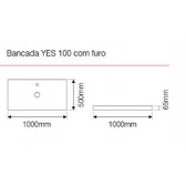 115.115 - CONJUNTO PARA BANHEIRO YES 100 - PRETO (C/ CUBA DUNA BRANCA)